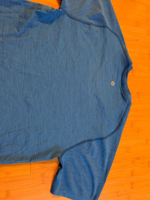 Lilulemon Vent Tech SS Stretch Your Head Performance T Shirt Blue Size S gallery
