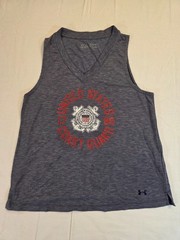 Under Armour Heat Gear Tank Top Shirt Men’s XS Gray United States Coast Guard