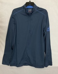Adidas Climawarm 1/4 Zip Pullover Men’s Size L Blue Active Stretch