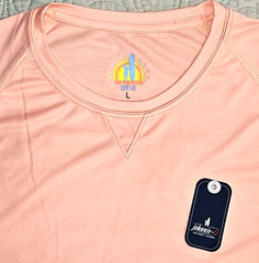 NEW JOHNNIE-O, MENS LARGE, GAVIN PERFORMANCE LONG-SLEEVE🌞SUN🟠SHIRT-MSRP $78.00