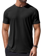 Mens Quick Dry T Shirts Short Sleeve UPF 50+ Rash Guard Shirts Cooling Shirts…