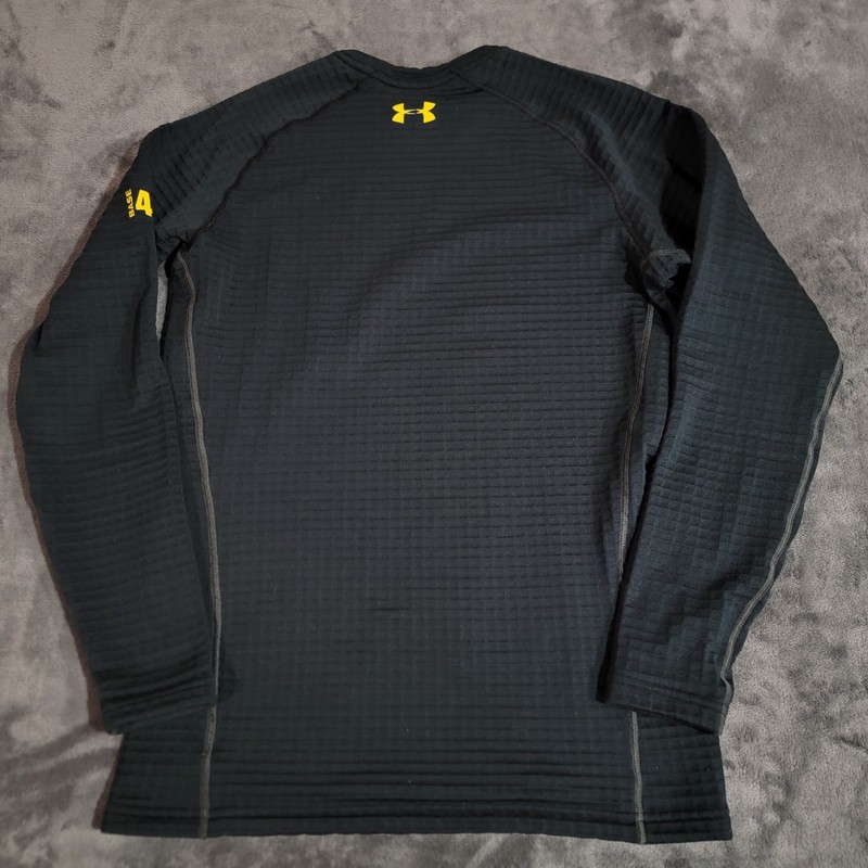 Under Armour Shirt Men Large Black Base 4.0 Fitted HeatGear Thermal Athleisure gallery
