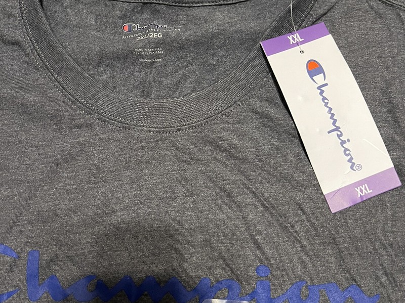 Champion Oxford Stormy NightMens T-Shirt XXL Cotton/Polyester NEW 2XL gallery