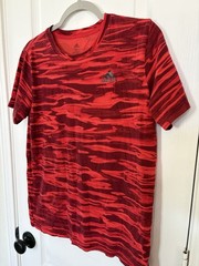 Adidas Men’s Club Tennis Climacool Crew Neck Tee shadow red camouflage pattern