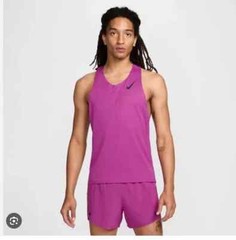 Nike Aeroswift Dri-Fit ADV Running Singlet Hot Fuchsia FN4231-518 Men’s Size XL