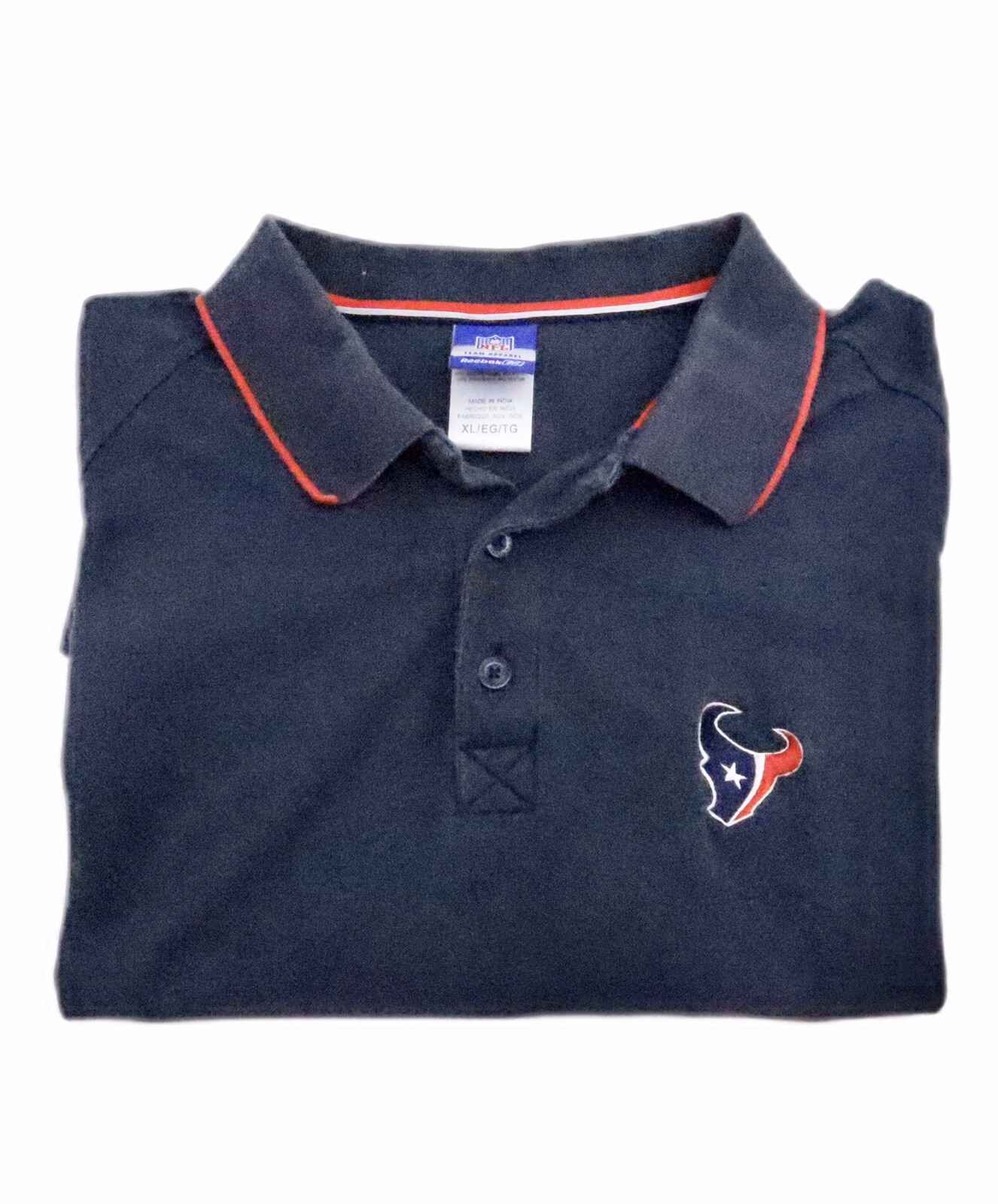 NFL Team Apparel Reebok Men’s Sz XL Houston Texans Dark Blue & Red Polo gallery