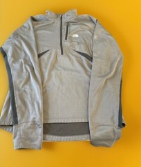 The North Face Flight Series Pullover Men M Gray Half-Zip Casual Outdoor