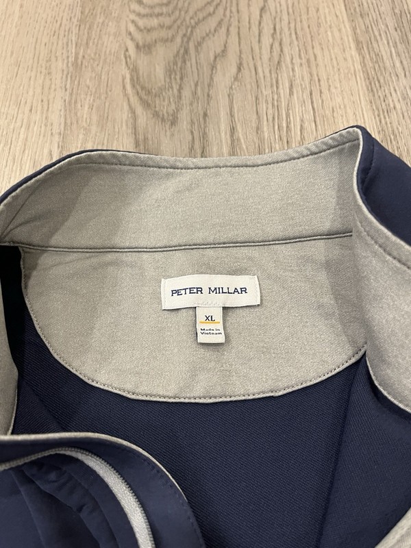 Peter Millar Perth Performance Quarter-Zip Men's XL Pullover Navy Pacer ETF gallery