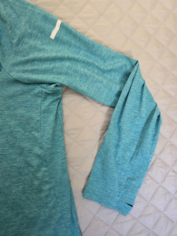 Tek Gear Men Performance Active Wear cowl neck Long Sleeve Green 1/4 zipper 3XB gallery
