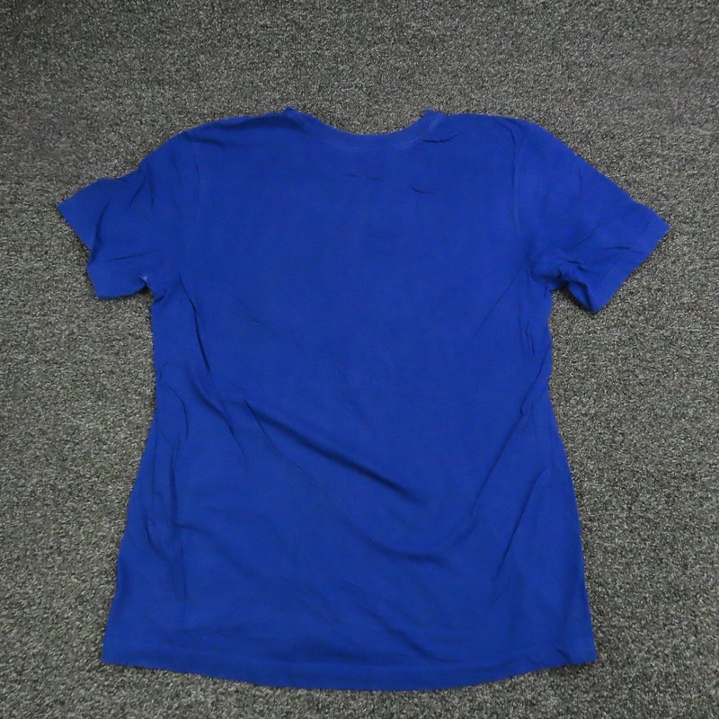 Nike Shirt Adult Medium Blue Red & White Air Short Sleeve Workout Gym Mens gallery