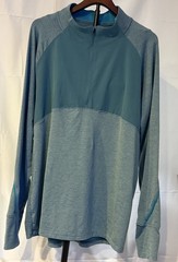 Under Armour ColdGear 1/4 Zip Fitted Pullover 2XL Blue Mock Neck Running Top