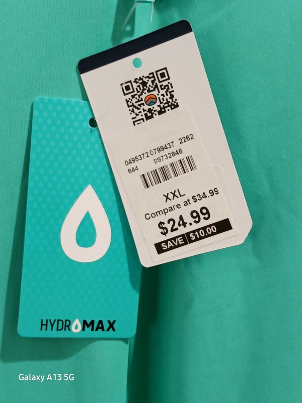 NEW Reel Life HydroMAX 1/4 Zip Pullover Top Mens XXL Aqua LS Fishing Sun gallery