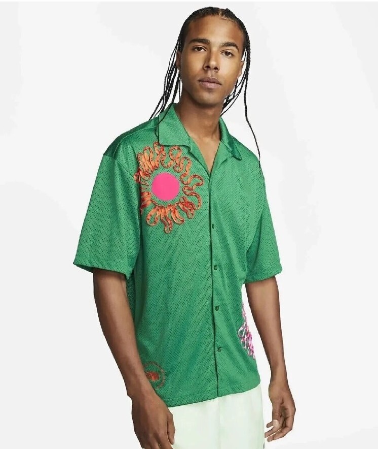 Nike Top Shirt SZ XL Project Uphoria Mesh Button Up Top Jersey DV9676-365 gallery