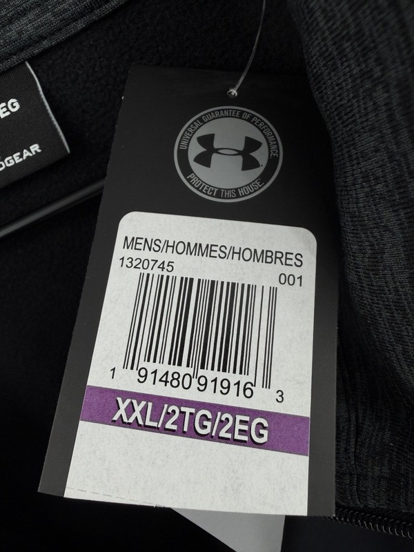 NEW Under Armour ColdGear Storm Pullover Mens XXL Black 1/4 Quarter Zip Shirt gallery