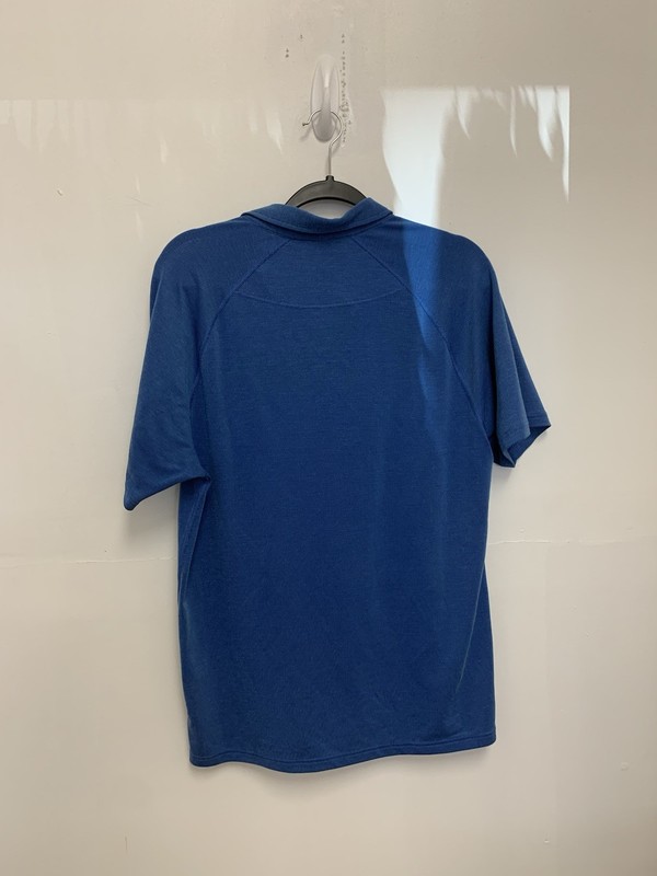 Rhone Delta Pique Polo Shirt Men's M Blue Short Sleeve Top Performance Golf gallery