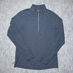 Lululemon Surge Warm 1/2 Zip Men Medium Heather Navy Pullover Stretch Athletic