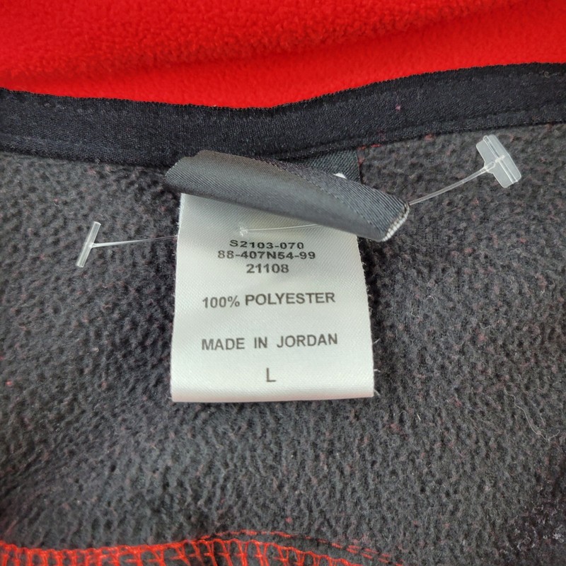 Champion 1/4 Zip Pullover Mens Large Red Performance Fleece Embroidery gallery