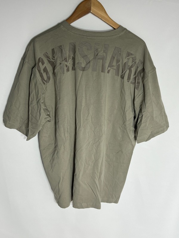 Gymshark Power T-shirt Oversized Workout | Dusk Green | Men's | Large | New gallery