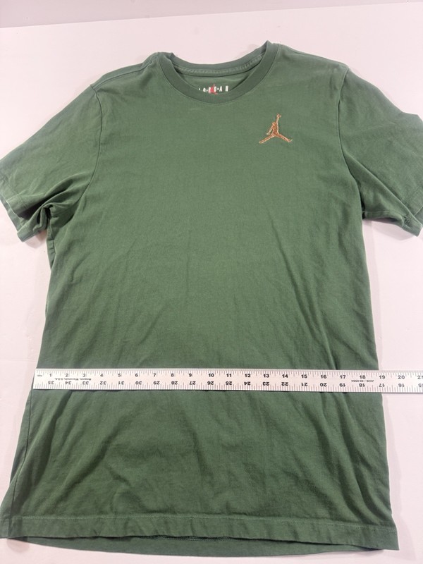 Nike Air Jordan Mens Jumpman T-Shirt Sz Large Embroidered Logo Green gallery