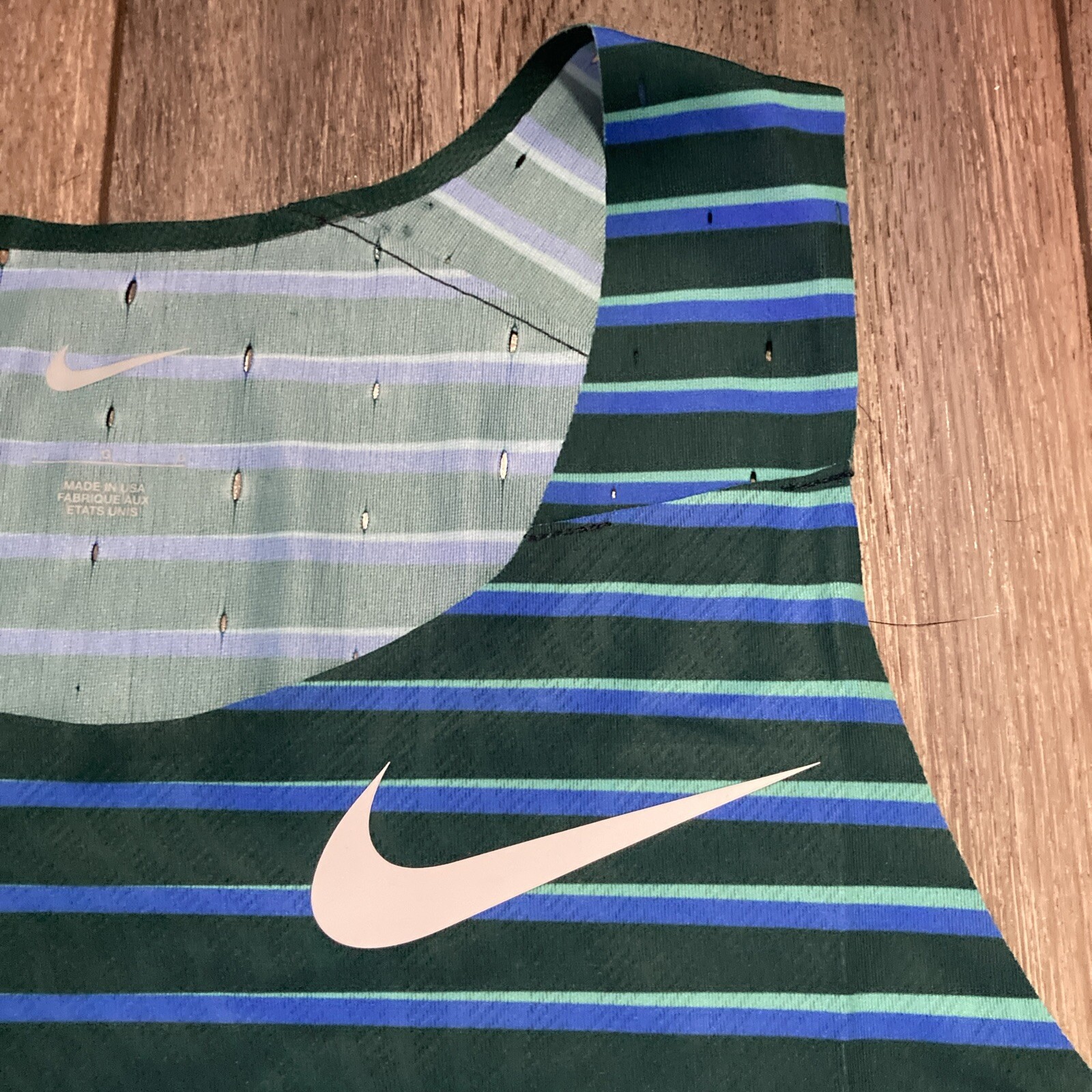 Nike 2022 Pro Elite Team Distance Singlet Made In USA [DJ1189-317] Large RARE gallery