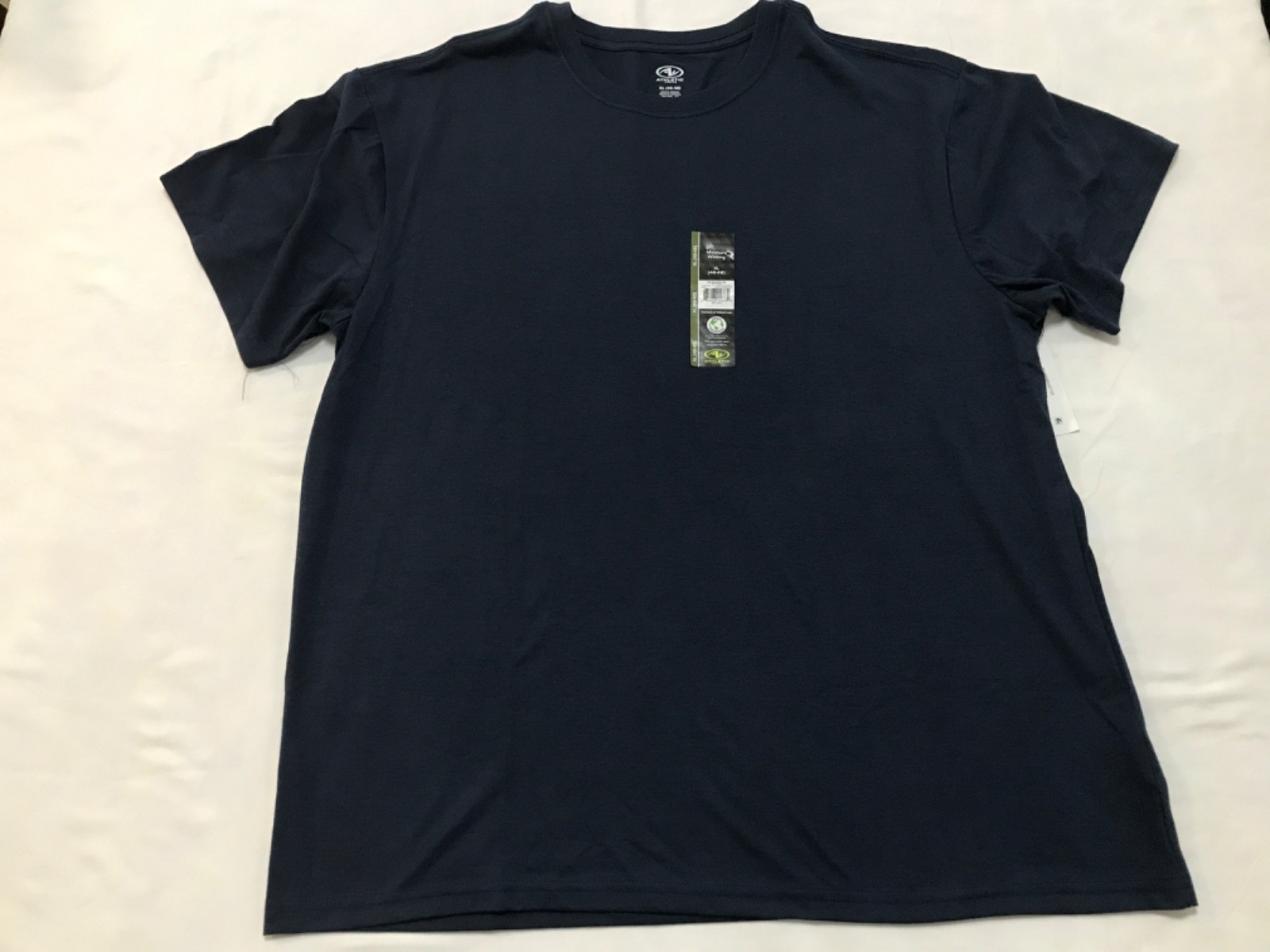 ATHLETIC WORKS MOISTURE WICKING TRI-BLEND TEE BLUE COVE T-SHIRT SIZE XL (46-48) gallery
