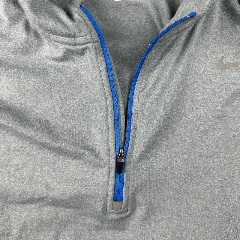 Nike Element 1/2 Zip Running Pullover Men XXL Gray / Blue Reflective Long Sleeve gallery