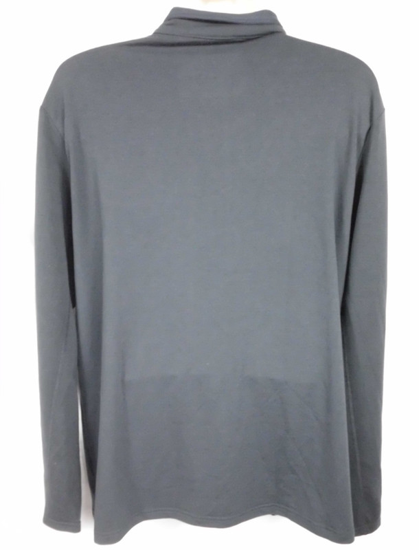 Reebok Mock Neck Pullover Mens 1/4 Zip Active Athletic Long Sleeve Shirt Navy XL gallery