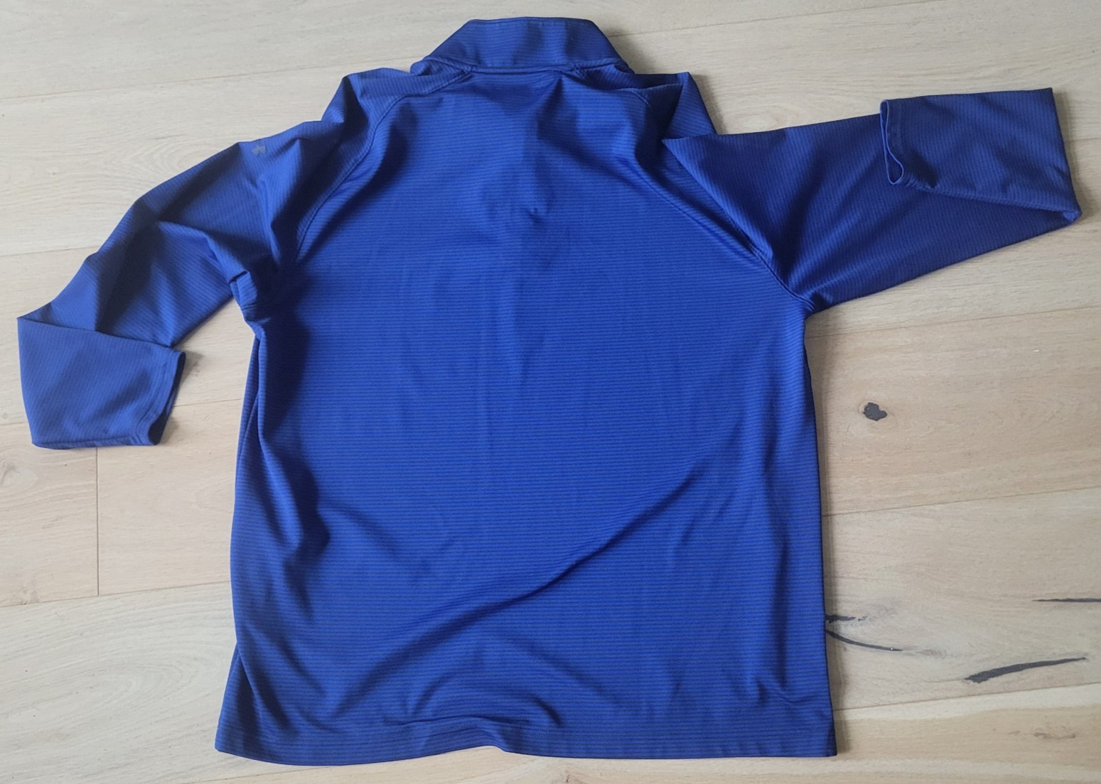Under Armour Mens HeatGear 1/4 Zip Golf Pullover Navy Blue Striped Performance gallery