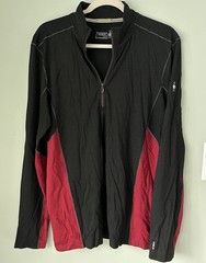 Smartwool Merino Sport 150 Long Sleeve 1/4 Zip Men’s Large Base Layer Pullover