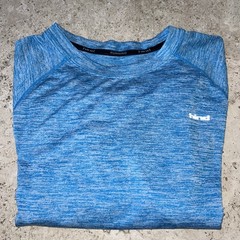 Hind Short Sleeve Lightweight Blue Activewear Running T-Shirt Size L NEW