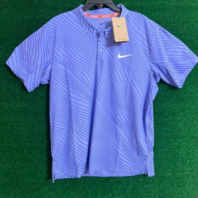 Men's Nike Court Slam Dri-FIT Tennis Polo Shirt Blue ADV IB1020-569 Size L