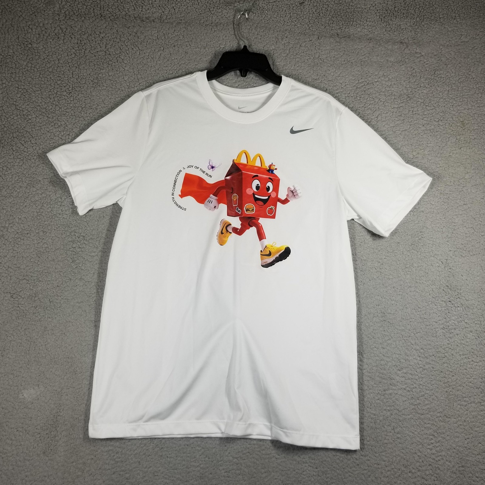 Nike Shirt Mens Large Dri-FIT McDonald's Happy Meal Graphic Run Rare DV7299-100 gallery