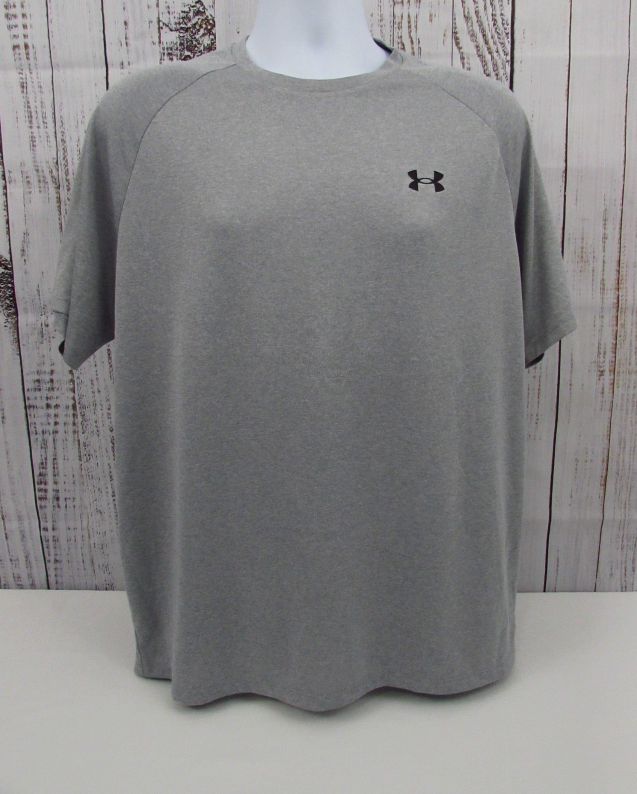 Under Armour The Tech Tee SS Athletic Loose T-Shirt Men's L Gray gallery