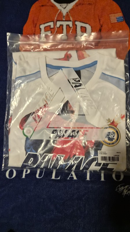 Palace Titian jersey, white Men's size large, Brand new. gallery