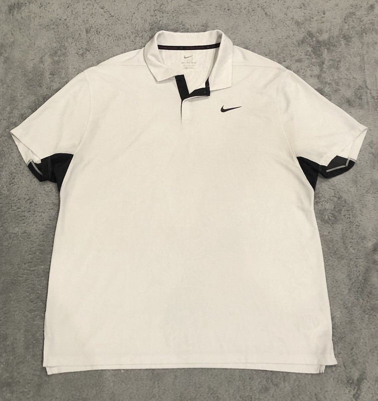 Nike Tiger Woods ADV First Win Anniversary Polo DH0711 100 Photon Dust White XL gallery