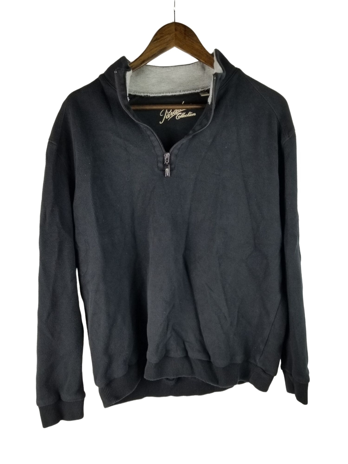 Paradise Collection Long Sleeve 1/4 Zip Top Large Men's Black Used gallery