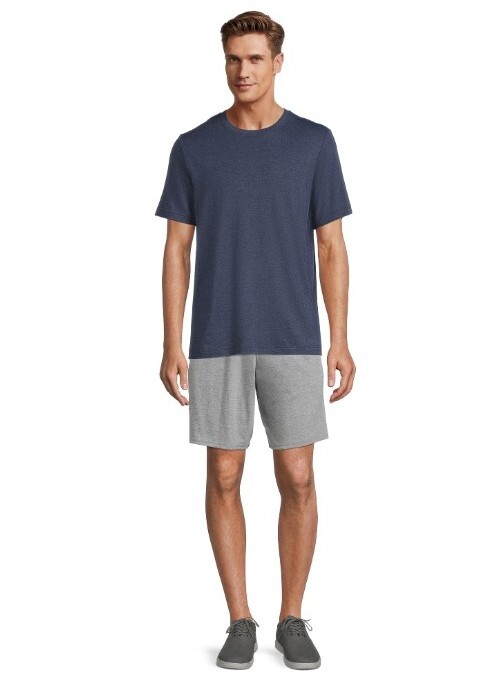 Athletic Works Men's Active Blue Gray Short Sleeve T-Shirt Size S (34-36) NEW gallery