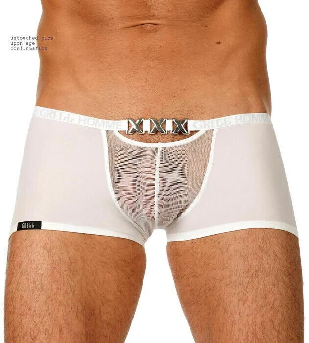 MEDIUM Gregg Homme Kit Tank + Boxer PIMP See-Thru White 96622-05 GT2 gallery