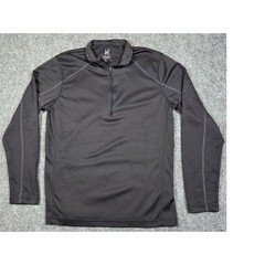Spyder Shirt Men’s Large Black 1/4 Zip Long Sleeve Performance Active Pullover