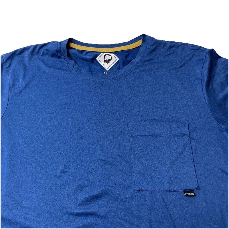 Outdoor Afro Rei Co-Op Tee Shirt Men's Sz L Blue Trail Lightweight Breathable gallery