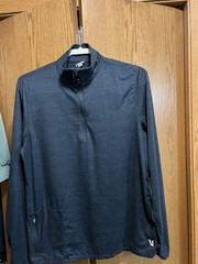 Vuori Ease Performance 1/4 Zip 2.0 Pullover Mens Medium Heathered Blue