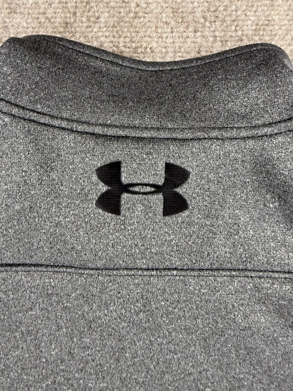 Under Armour ColdGear Men’s Medium Gray 1/4 Zip Pullover Fleece Lined Loose Fit gallery