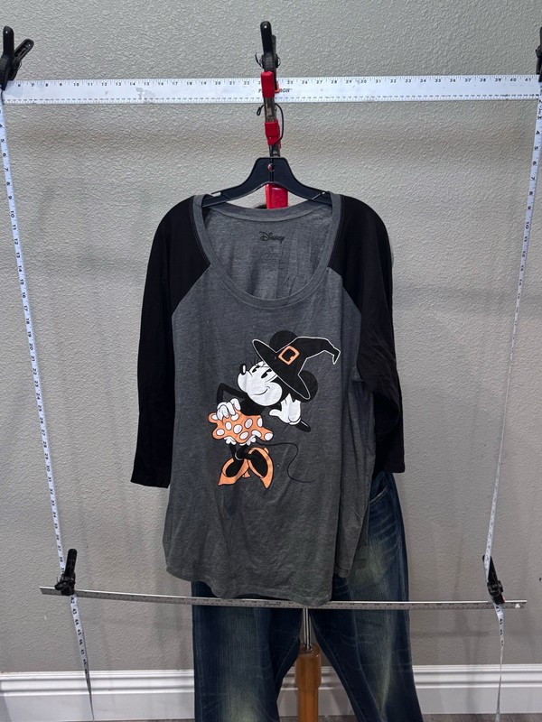 WOMENS Disney Mickey Mouse Halloween Witch 3XL XXXL Shirt gallery