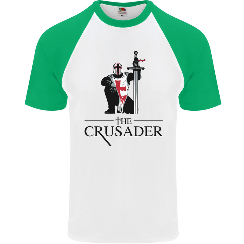 The Crusader Knights Templar St Georges Day Mens s/s Baseball T-Shirt gallery