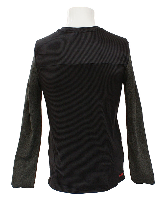Spyder Men's S Gray & Black ProWeb Crew Neck Long Sleeve Pullover Shirt gallery