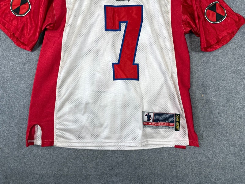 Battlefield Collection US Army 7 ID 7th Infantry Division Jersey Men L Red White gallery