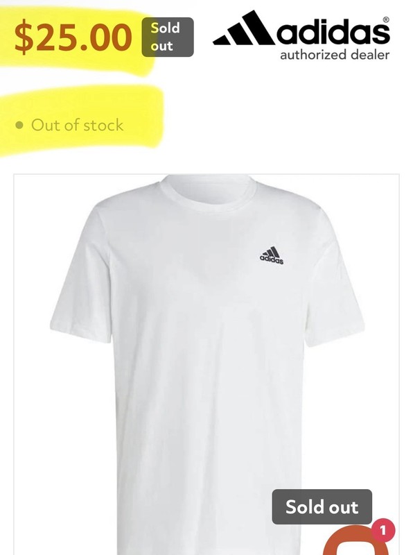 Adidas Training Essentials Feelready Tee T-Shirt White IC7440 AEROREADY Mens gallery