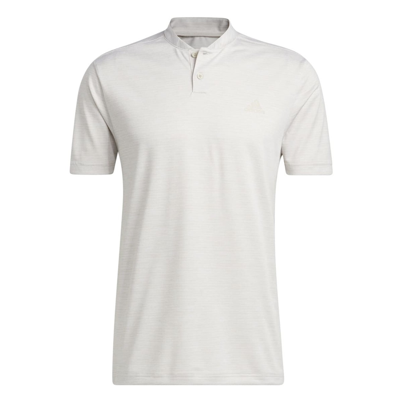 adidas Mens Texture Stripe Golf Polo Shirt HF9045 Clear Brown White 2XL $65 gallery