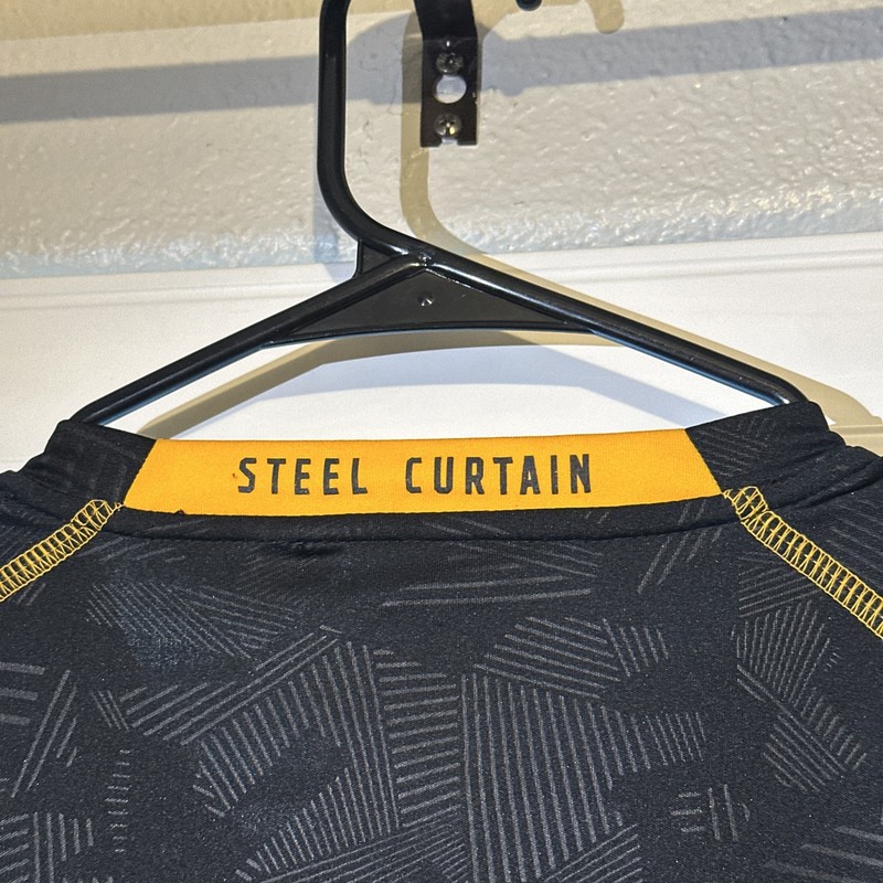 LS Men’s Steelers Shirt by Fanatics. Sz L. Black and Yellow Color Rush Style gallery