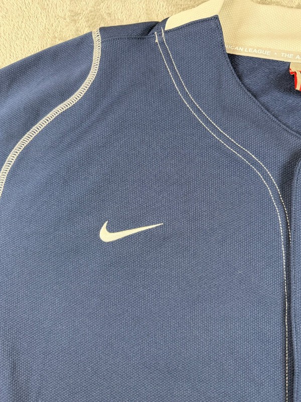 Nike Team MLB New York Yankees Jersey Men’s Large Blue Button Front NikeFIT gallery